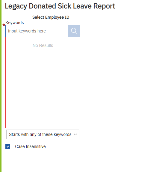 Legacy Donated Sick Leave