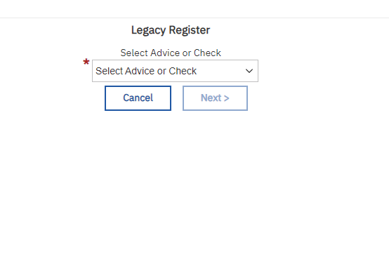 Legacy Register Report